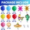 Mexican Fiesta Party Decorations, 144pcs Cinco De Mayo Balloon Arch Garland Kit, Cactus Llama Sombrero Explosion Star Foil Balloons Kit for Taco Twosday Carnival Baby Shower Birthday Party